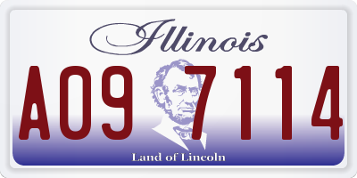 IL license plate A097114