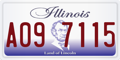 IL license plate A097115