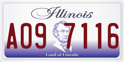 IL license plate A097116