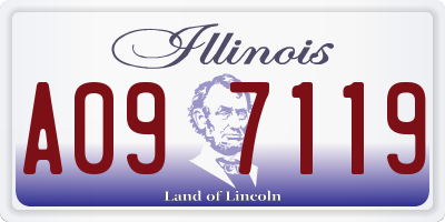 IL license plate A097119