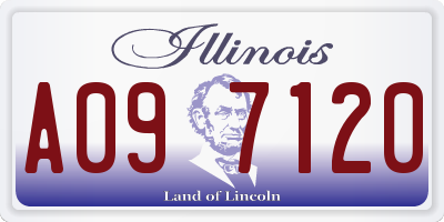 IL license plate A097120