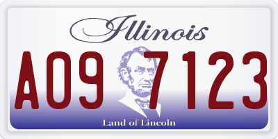 IL license plate A097123