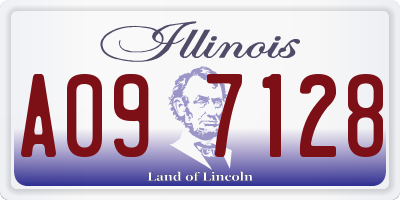 IL license plate A097128