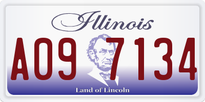 IL license plate A097134