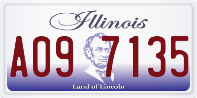 IL license plate A097135