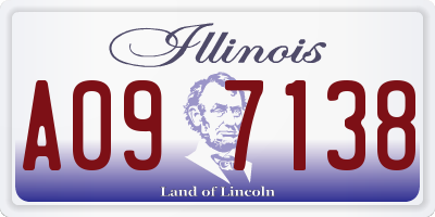 IL license plate A097138