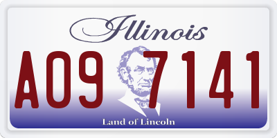 IL license plate A097141