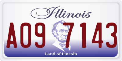 IL license plate A097143