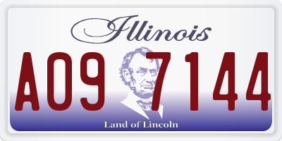IL license plate A097144
