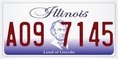 IL license plate A097145