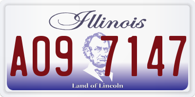 IL license plate A097147