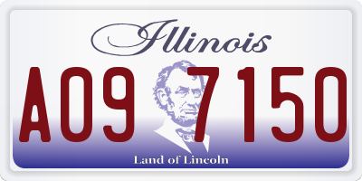 IL license plate A097150