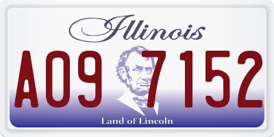 IL license plate A097152