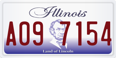 IL license plate A097154