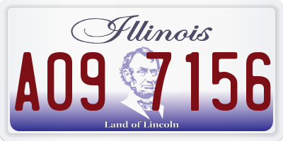 IL license plate A097156