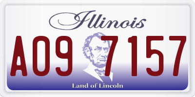 IL license plate A097157
