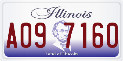 IL license plate A097160