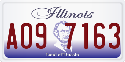 IL license plate A097163
