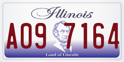 IL license plate A097164