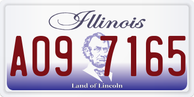 IL license plate A097165