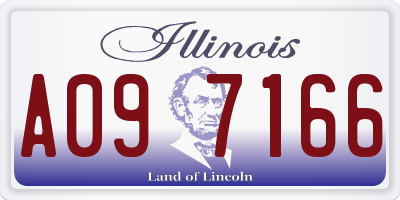 IL license plate A097166