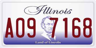 IL license plate A097168