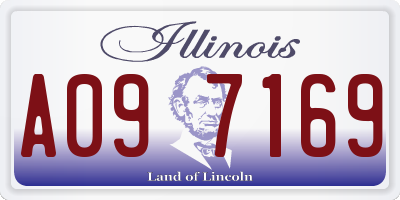 IL license plate A097169