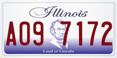 IL license plate A097172