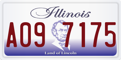 IL license plate A097175