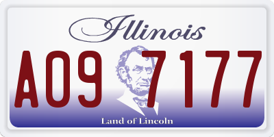 IL license plate A097177