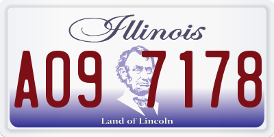 IL license plate A097178