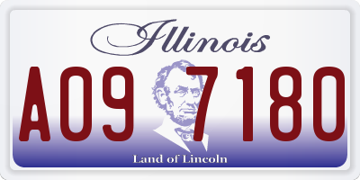 IL license plate A097180