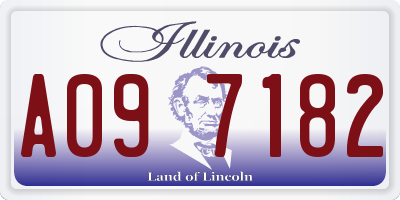 IL license plate A097182