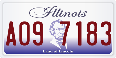 IL license plate A097183