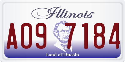 IL license plate A097184