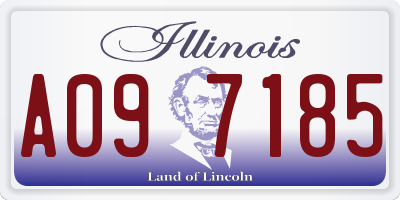 IL license plate A097185