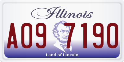 IL license plate A097190