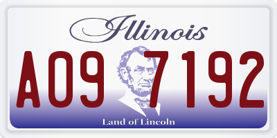 IL license plate A097192