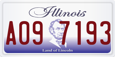 IL license plate A097193