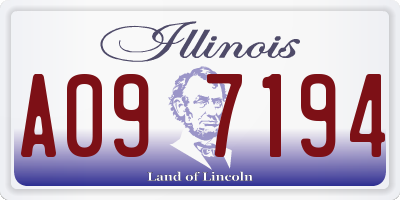 IL license plate A097194