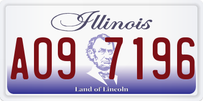 IL license plate A097196