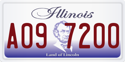 IL license plate A097200