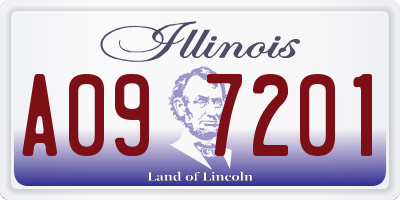 IL license plate A097201