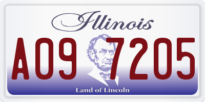 IL license plate A097205