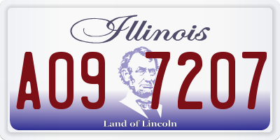IL license plate A097207