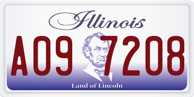 IL license plate A097208