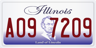 IL license plate A097209