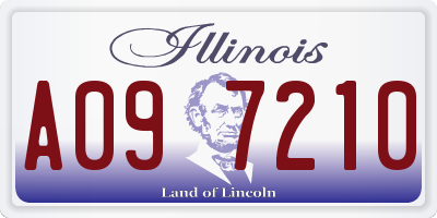 IL license plate A097210