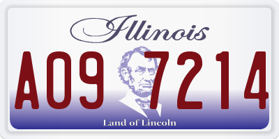 IL license plate A097214