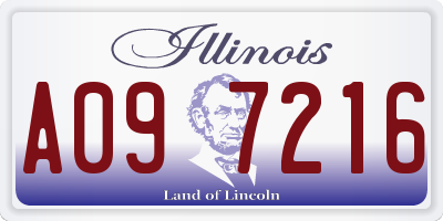 IL license plate A097216
